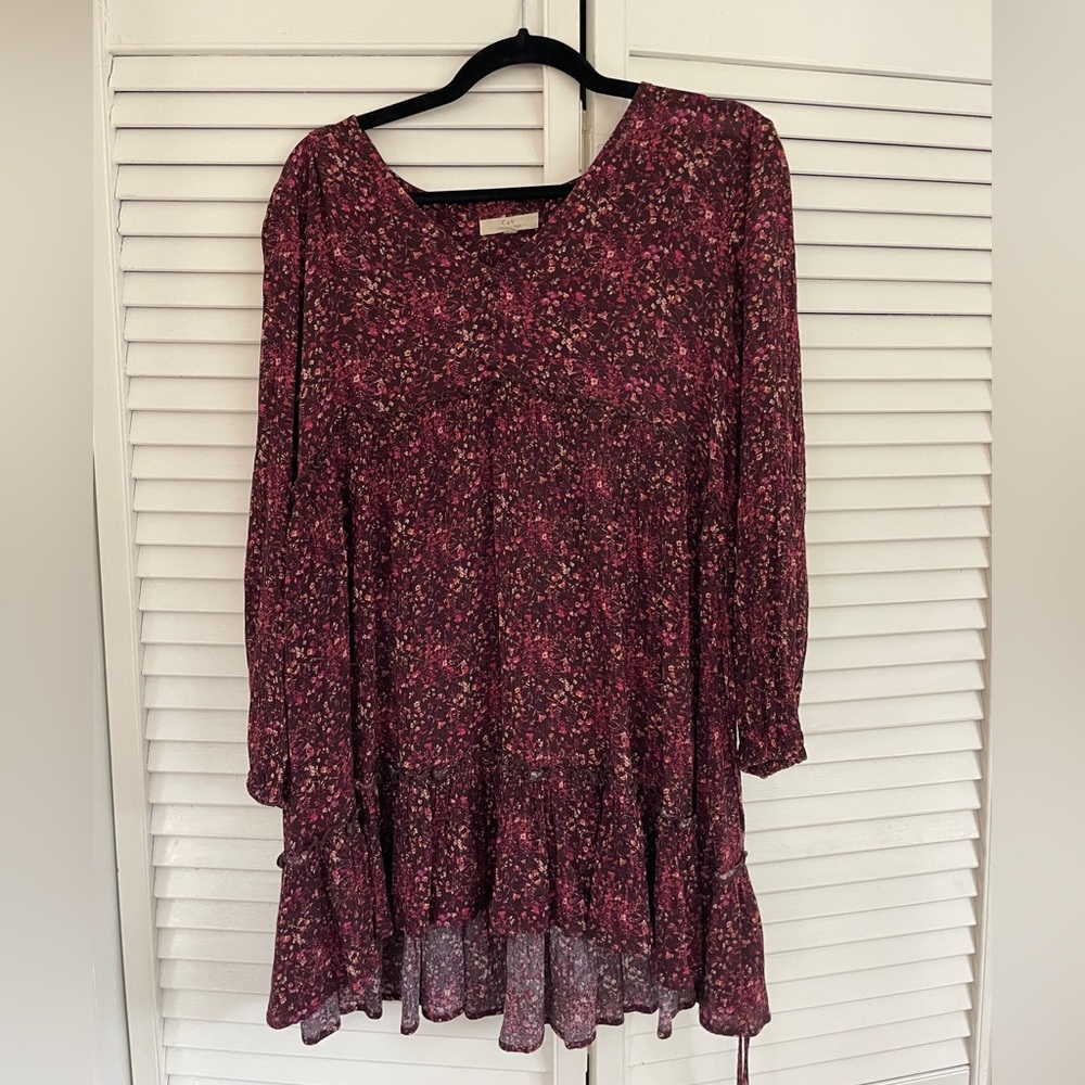 Chelsea & Violet Floral smock mini Dress